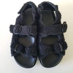 Zara | Fabric Flat Slider Sandals